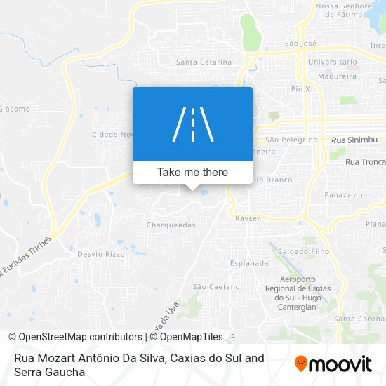 Rua Mozart Antônio Da Silva map