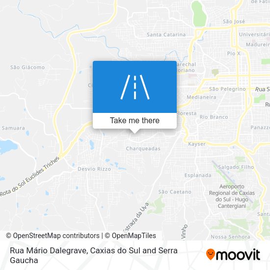Rua Mário Dalegrave map