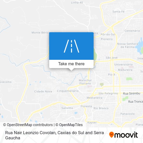 Rua Nair Leonzio Covolan map