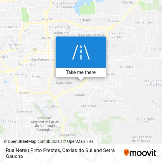 Rua Nereu Pinto Prestes map