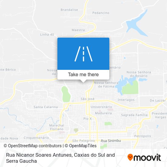 Rua Nicanor Soares Antunes map