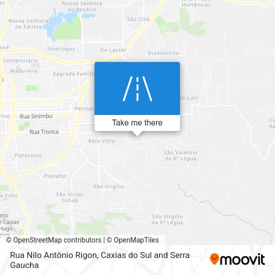 Rua Nilo Antônio Rigon map