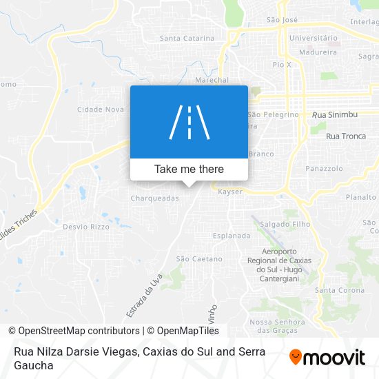 Rua Nilza Darsie Viegas map