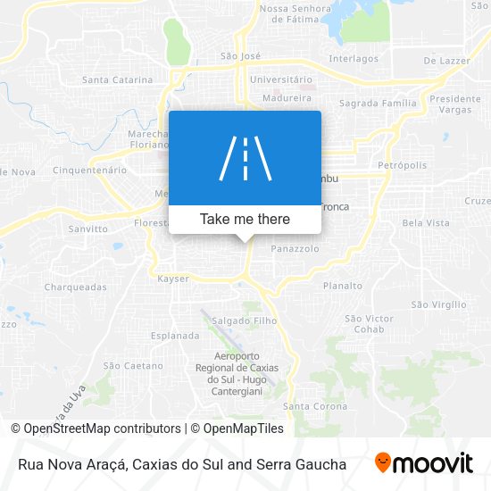 Rua Nova Araçá map