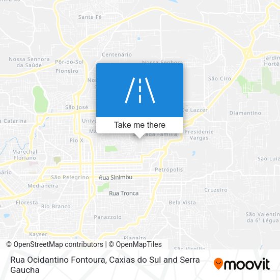 Rua Ocidantino Fontoura map