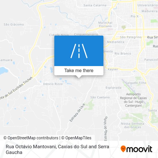 Rua Octávio Mantovani map