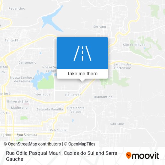Rua Odila Pasqual Mauri map