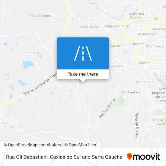 Rua Oli Debastiani map