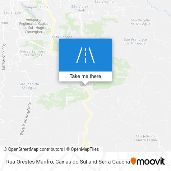 Rua Orestes Manfro map