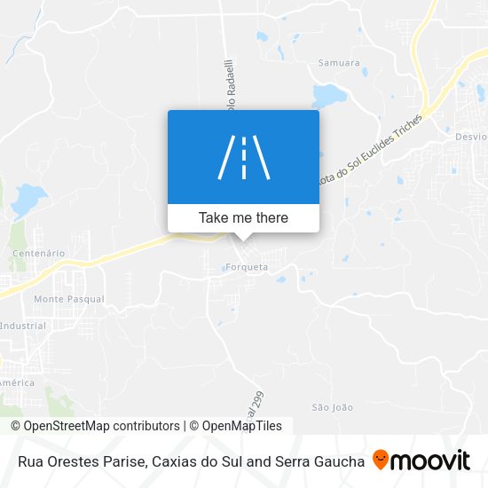 Rua Orestes Parise map