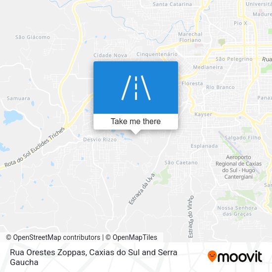 Rua Orestes Zoppas map