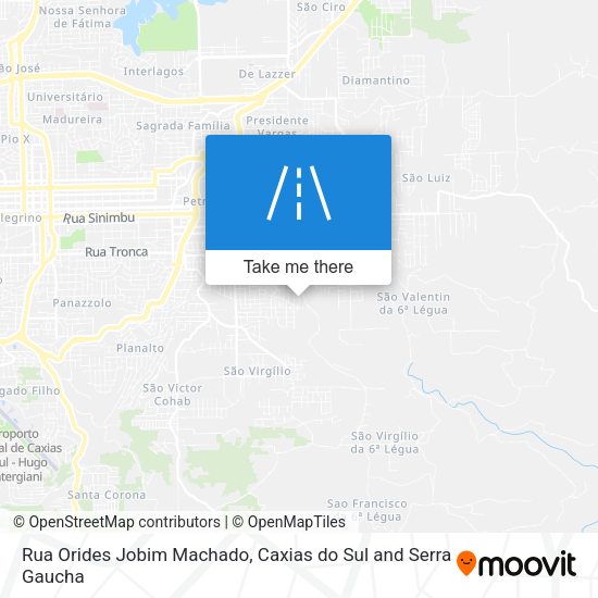 Rua Orides Jobim Machado map