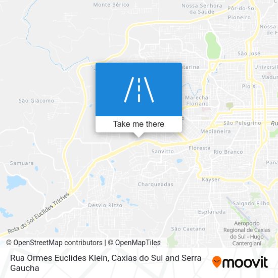 Rua Ormes Euclides Klein map