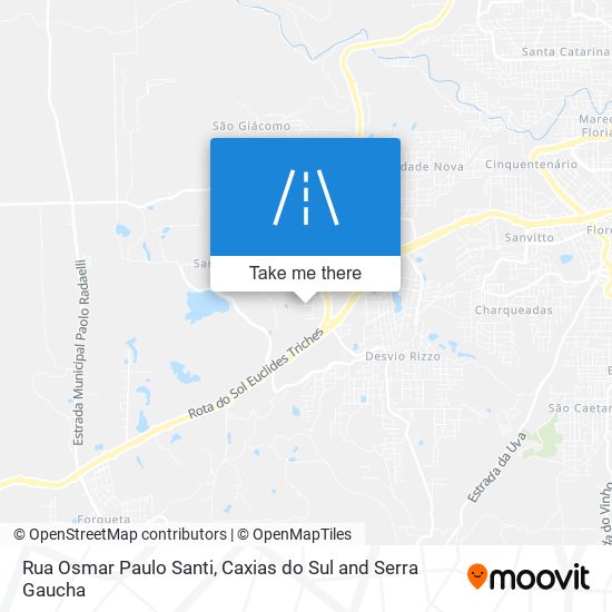 Rua Osmar Paulo Santi map