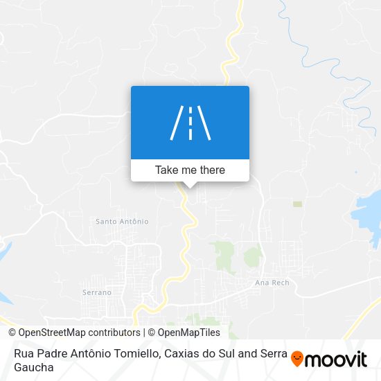 Rua Padre Antônio Tomiello map