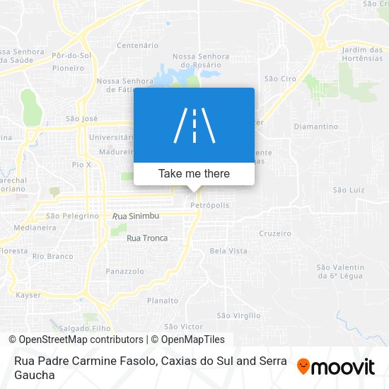 Rua Padre Carmine Fasolo map