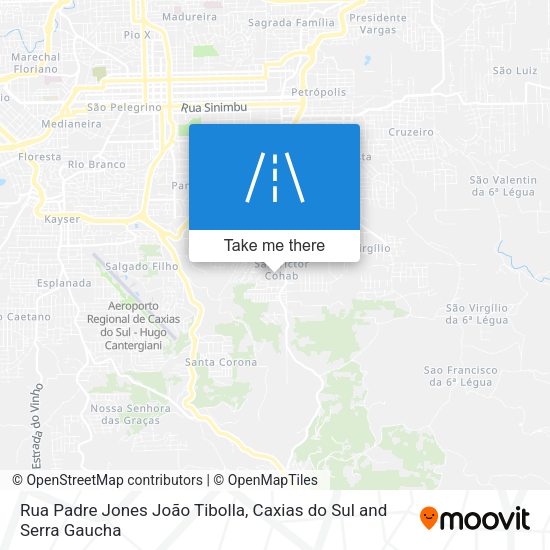 Rua Padre Jones João Tibolla map