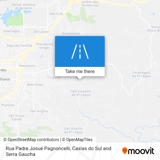 Rua Padre Josué Pagnoncelli map