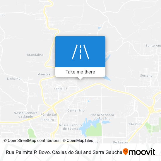 Rua Palmita P. Bovo map