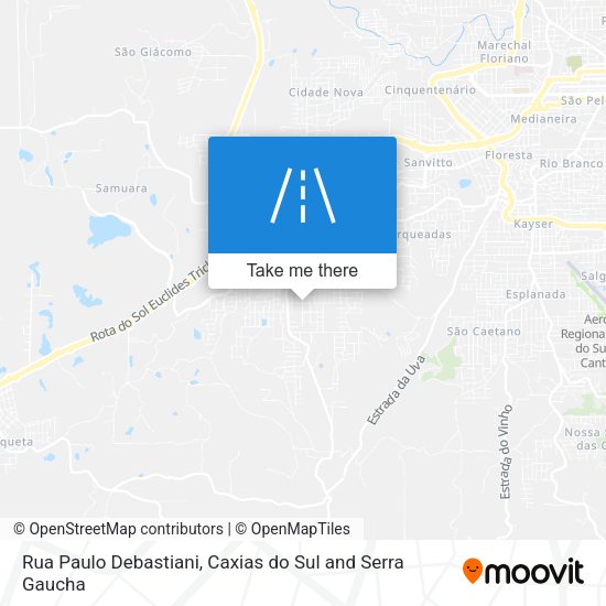 Rua Paulo Debastiani map
