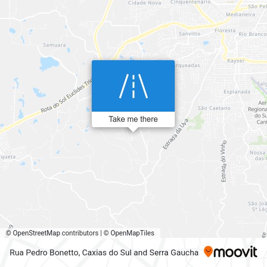 Rua Pedro Bonetto map