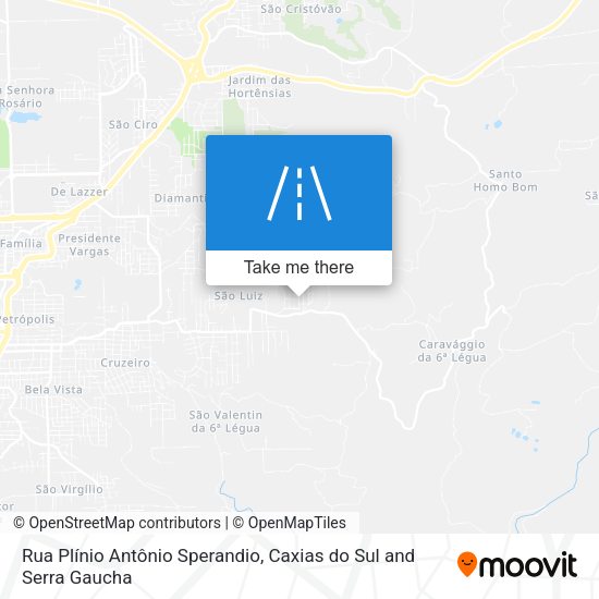 Rua Plínio Antônio Sperandio map