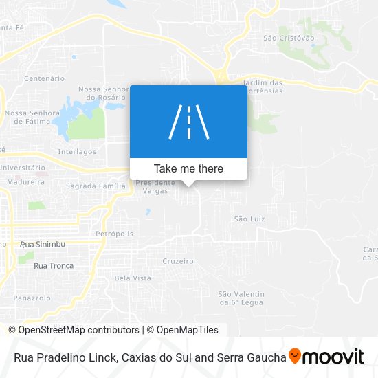 Rua Pradelino Linck map