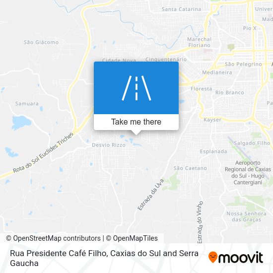 Rua Presidente Café Filho map
