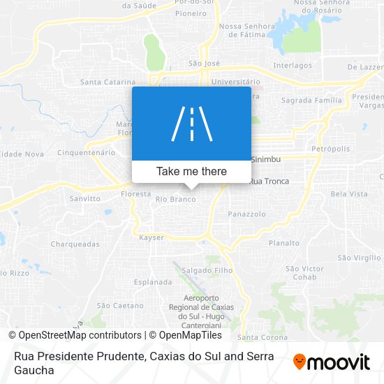 Rua Presidente Prudente map