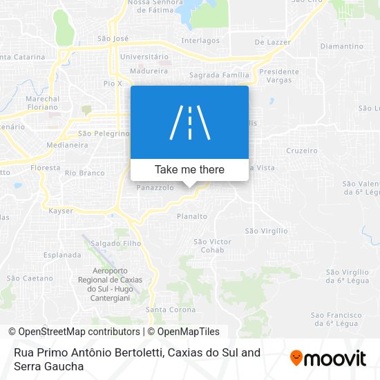 Rua Primo Antônio Bertoletti map