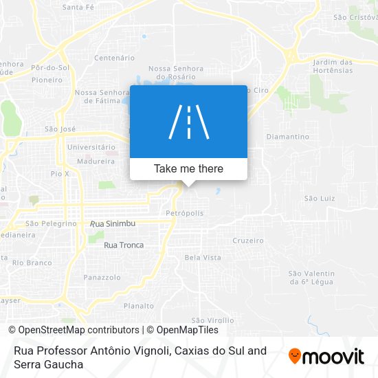 Rua Professor Antônio Vignoli map