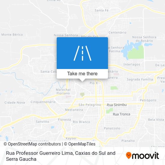 Rua Professor Guerreiro Lima map