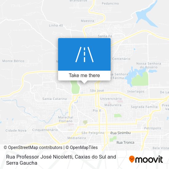 Rua Professor José Nicoletti map