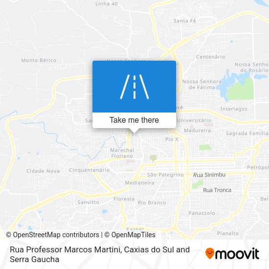 Rua Professor Marcos Martini map