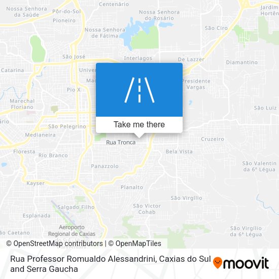 Rua Professor Romualdo Alessandrini map