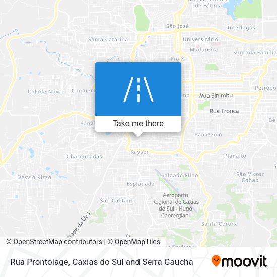 Rua Prontolage map