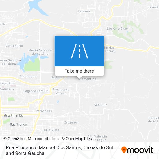 Rua Prudêncio Manoel Dos Santos map