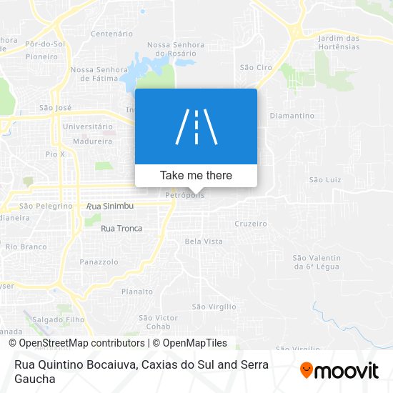 Rua Quintino Bocaiuva map