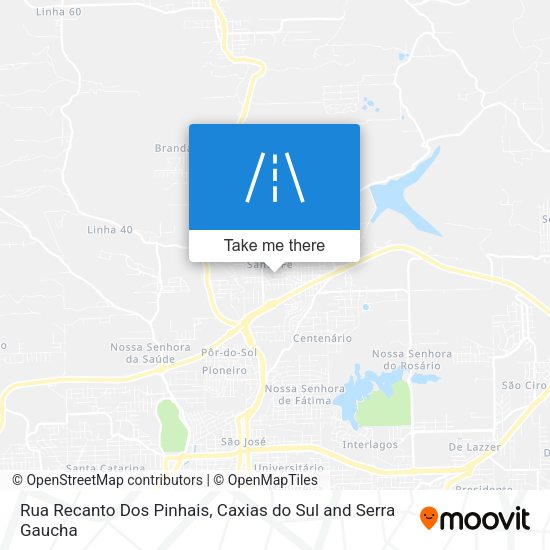 Rua Recanto Dos Pinhais map
