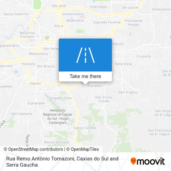 Rua Remo Antônio Tomazoni map
