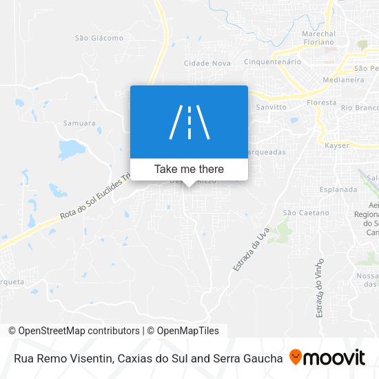 Rua Remo Visentin map
