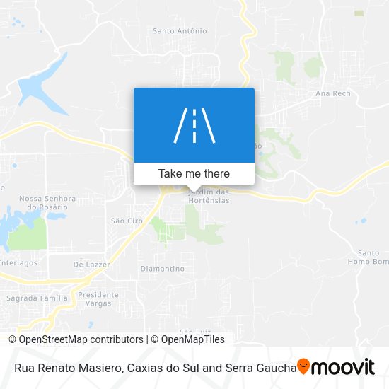 Rua Renato Masiero map
