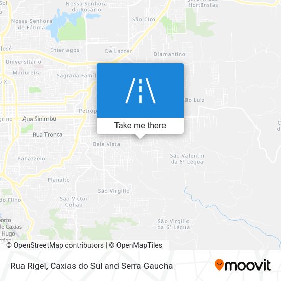 Rua Rigel map