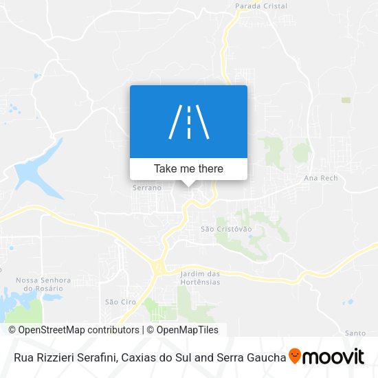 Rua Rizzieri Serafini map