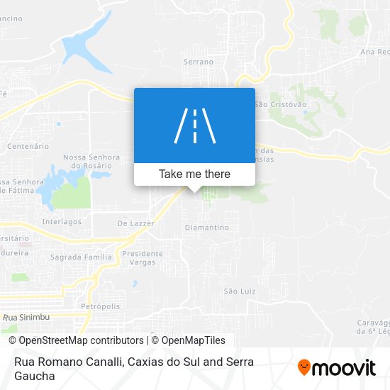 Rua Romano Canalli map