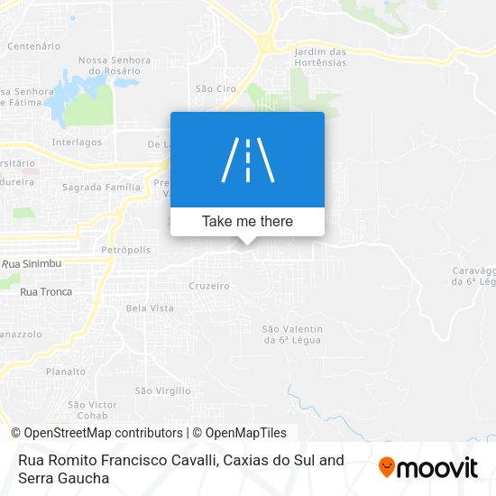 Rua Romito Francisco Cavalli map