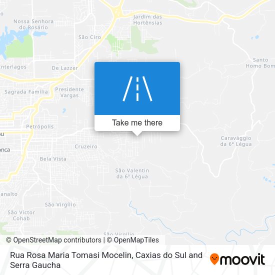 Rua Rosa Maria Tomasi Mocelin map