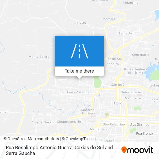 Rua Rosalimpo Antônio Guerra map