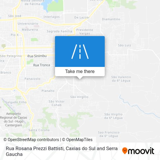 Rua Rosana Prezzi Battisti map