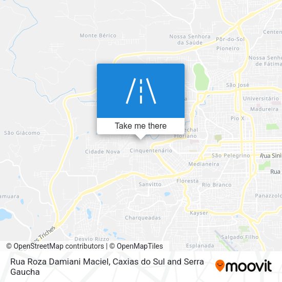 Rua Roza Damiani Maciel map